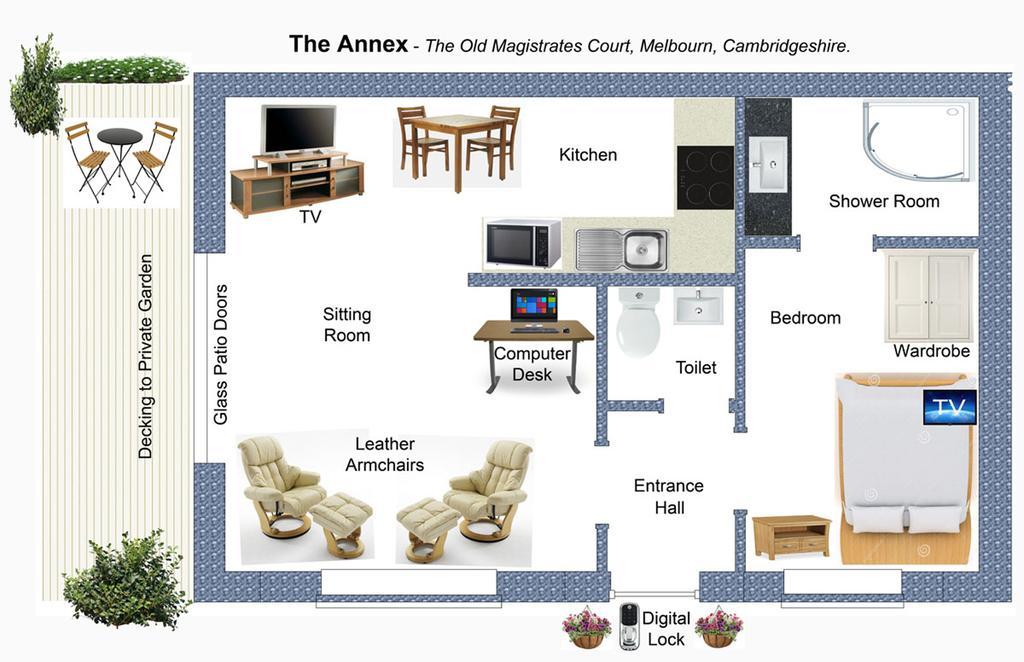 The Old Magistrates Court Bed and Breakfast Melbourn Eksteriør billede